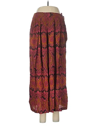 Pre-owned Studio Casual Pants In Burgundy