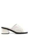 Studio Chofakian Studio 130 45mm Perforated Mules In White