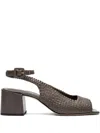 Studio Chofakian 45mm Woven Leather Ankle-strap Sandals