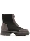 Studio Chofakian Studio 148 Zip-front Boots In Black