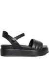Studio Chofakian Quilted Platform Sandals In Black
