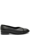 Studio Chofakian Studio 139 Leather Ballerina Shoes In Black