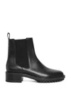 Studio Chofakian Black Elastic Gusset Ankle Boots
