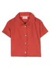Studio Clay Red Air Linen Shirt In Red