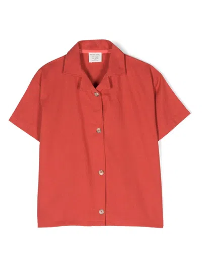 Studio Clay Kids' Red Air Linen Shirt