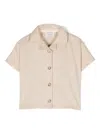 Studio Clay Short-sleeve Buttoned Shirt In Neutrals