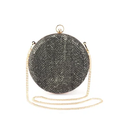 Studio Ebn Women's Ellinor Round Chain Bag - Silver In Gray