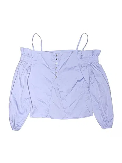 Pre-owned Studio F 3/4 Sleeve Blouse In Blue