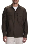 Studio Garnet Los Angeles 4-way Stretch Performance Overshirt In Forest