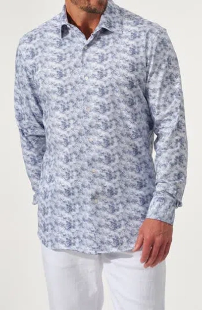 Studio Garnet Los Angeles Dynamic Comfort Knit Button-up Shirt In Purple