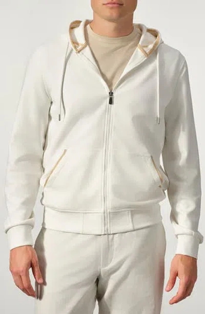 Studio Garnet Los Angeles Full Zip Hoodie In White