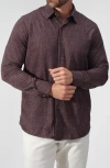 Studio Garnet Los Angeles Heritage Knit Button-down Shirt In Brown