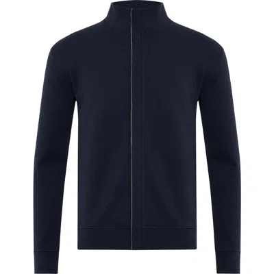 Studio Garnet Los Angeles Quarter Zip Sweater In Blue