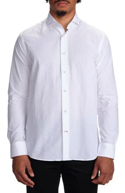 Studio Garnet Los Angeles Seaside Cotton Seersucker Button-up Shirt In White