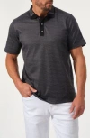 Studio Garnet Los Angeles Stretch Cotton Polo In Black