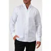 Studio Garnet Los Angeles Textured Solid Cotton Button-up Shirt In White