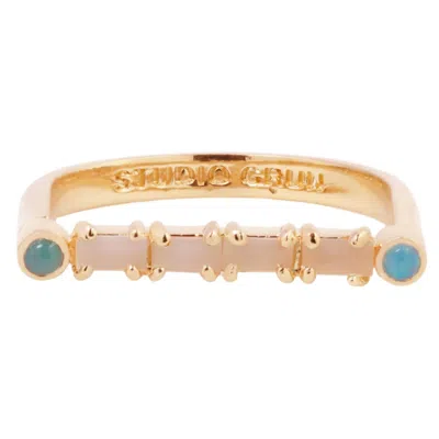 Studio Grun Women's Cha Cha Ring In Pink Opal In Gold