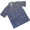 Studio Kibun Men's Bluebell Unisex Handblocked Cotton Shirt In Blue