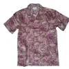 Studio Kibun Men's Cherry Blossom Unisex Handblocked Cotton Shirt In Red
