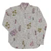 Studio Kibun Men's Fateh Unisex Handblocked Cotton Shirt