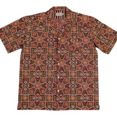 Studio Kibun Men's Foliage Unisex Handblocked Cotton Shirt