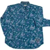Studio Kibun Men's Jaisal Unisex Handblocked Cotton Shirt