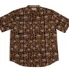 Studio Kibun Men's Maple Unisex Handblocked Cotton Shirt