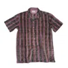 Studio Kibun Men's Mauve Unisex Handblocked Shirt In Purple