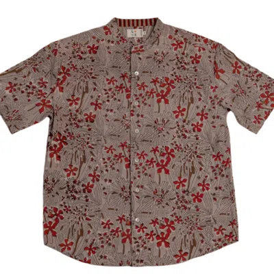 Studio Kibun Men's Nargis Unisex Handblocked Cotton Shirt