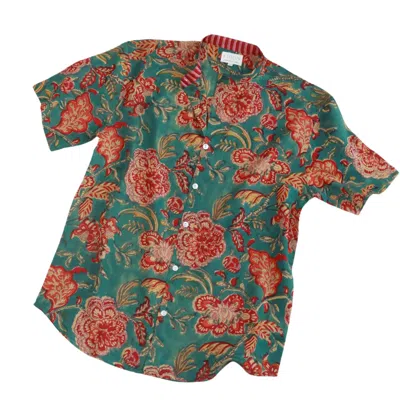 Studio Kibun Men's Orchid Unisex Handblocked Cotton Shirt In Purple