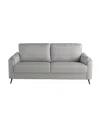 Studio Living 75.6" Polyester Berlin Sofa In Smoke