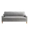 Studio Living 76" Polyester Savona Sofa In Gray