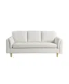 Studio Living 79" Polyester Sydney Sofa In Cream