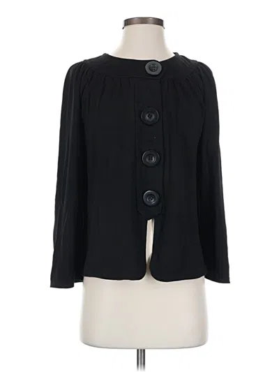 Pre-owned Studio M 3/4 Sleeve Blouse In Black