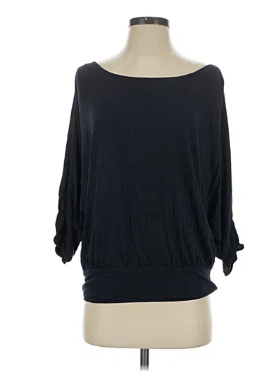 Pre-owned Studio M 3/4 Sleeve T-shirt In Blue