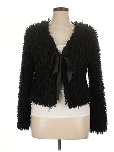 Pre-owned Studio M Cardigan Sweater In Black