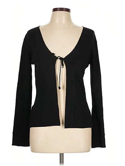 Pre-owned Studio M Cardigan Sweater In Black