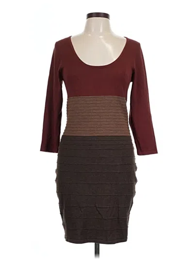 Pre-owned Studio M Casual Dress In Brown