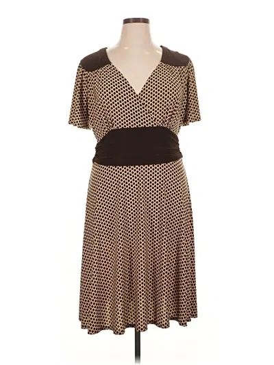 Pre-owned Studio M Casual Dress In Brown