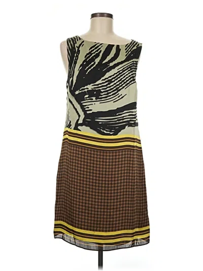 Pre-owned Studio M Casual Dress In Brown
