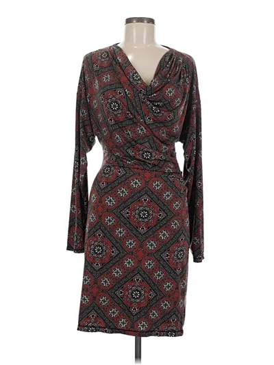Pre-owned Studio M Casual Dress In Burgundy