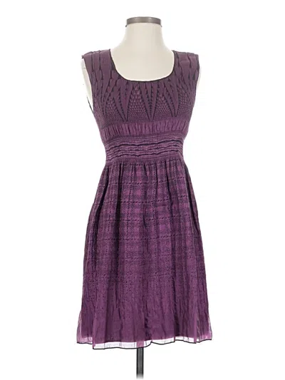 Pre-owned Studio M Casual Dress In Purple
