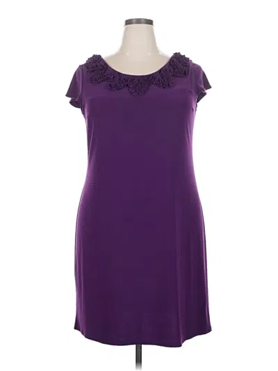 Pre-owned Studio M Casual Dress In Purple