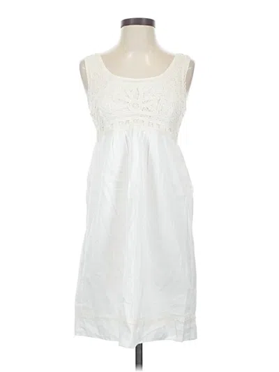 Pre-owned Studio M Casual Dress In White