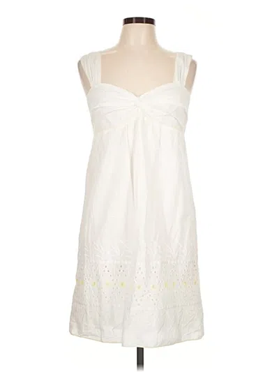 Pre-owned Studio M Casual Dress In White