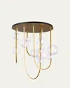 Studio M Dreamer 42" 4-light Linear Chandelier In Natural Aged Brass