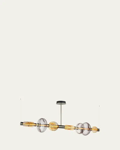 Studio M Gusto 71" Led Horizontal Pendant In Gunmetal