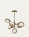 Studio M Lariat Led Pendant Light In Bronze Gilt / Gold Leaf