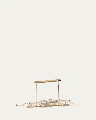 Studio M Lillet 61" 10-light Linear Chandelier In Gold