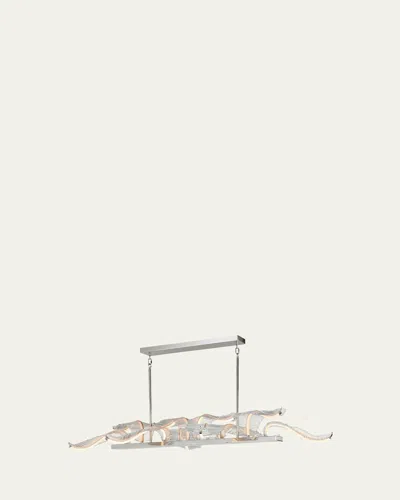 Studio M Lillet 61" 10-light Linear Chandelier In Polished Nickel